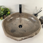 Каменная раковина из речного камня RS-05408 (64*53*15) 0858 из натурального камня