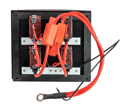 Панель бортового питания 4 переключателей, предохранители, индикация