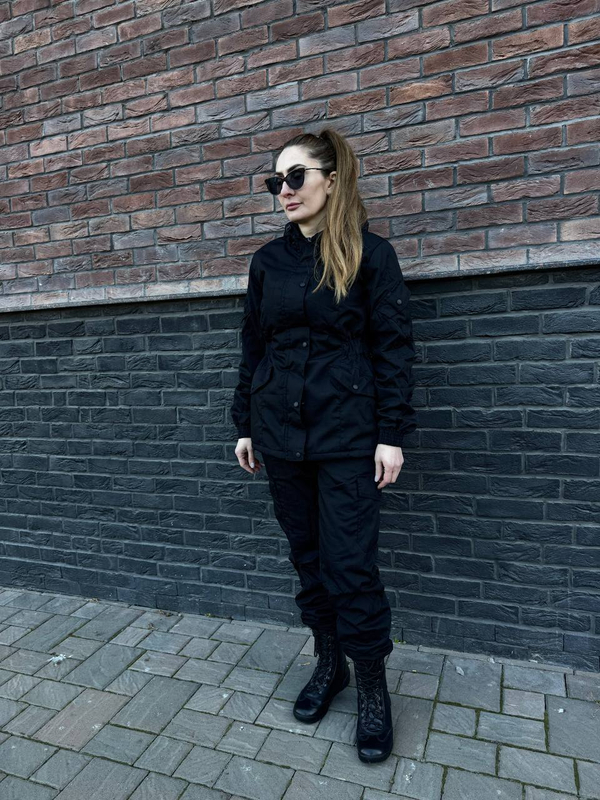 Женская горка Валькирия флис / осень-зима / чёрный