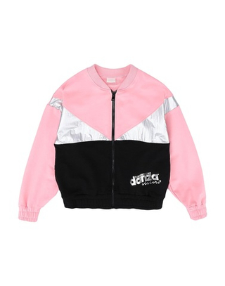 Кардиган трикотажный DIMENSIONE DANZA Розовый/Черный/Серебристый (Девочка)