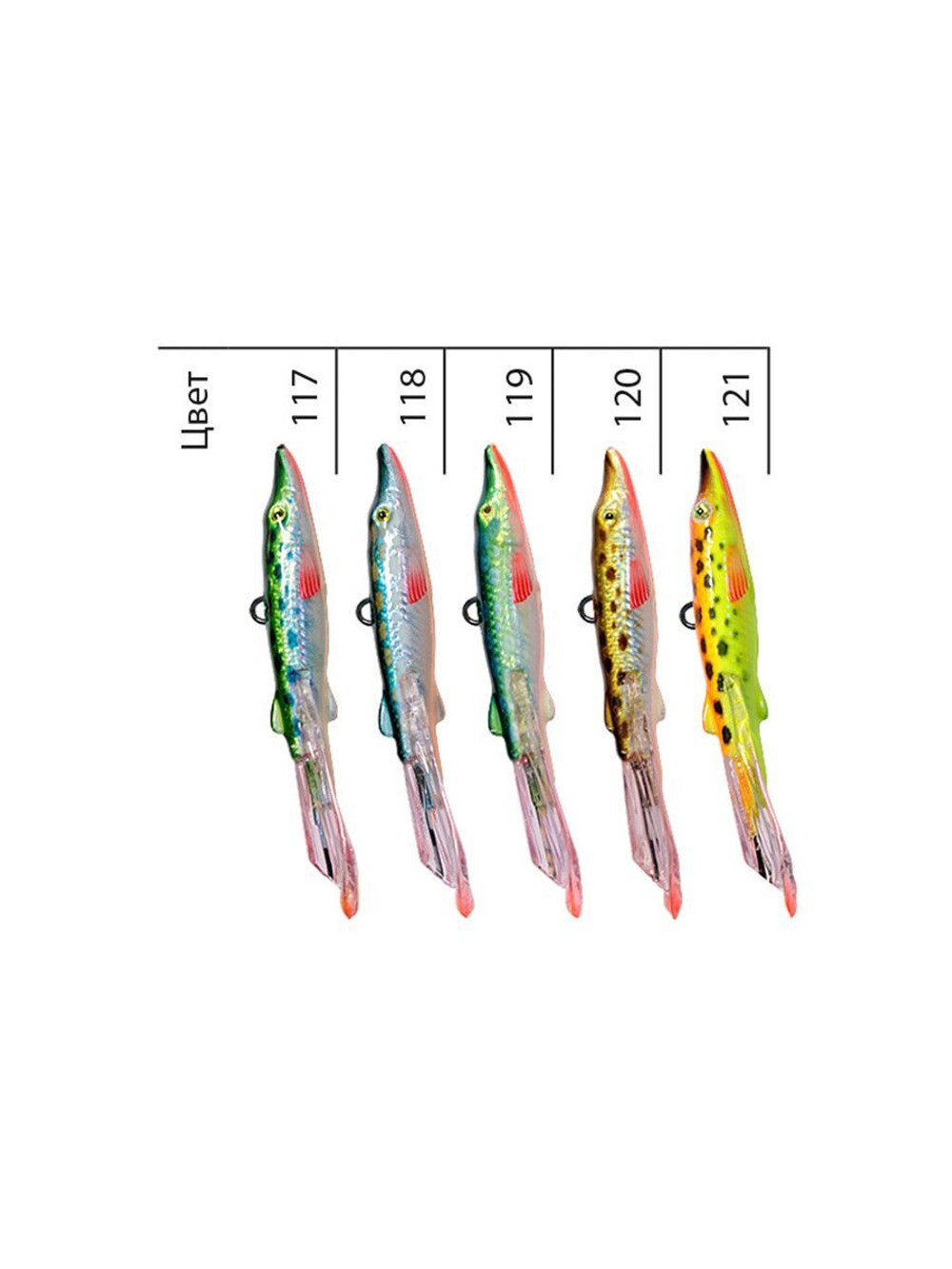 Балансир рыболовный ЩУКА-7 74mm 2 штуки 17 г.