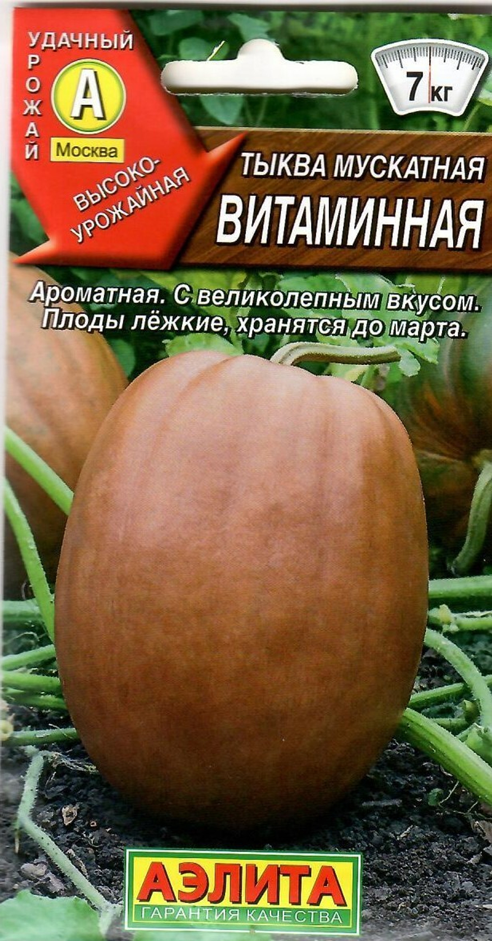 Тыква мускатная Витаминная (аэ)