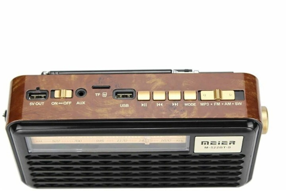 Радиоприемник с MP3 плеером +Solar panel Meier M-522BT-S