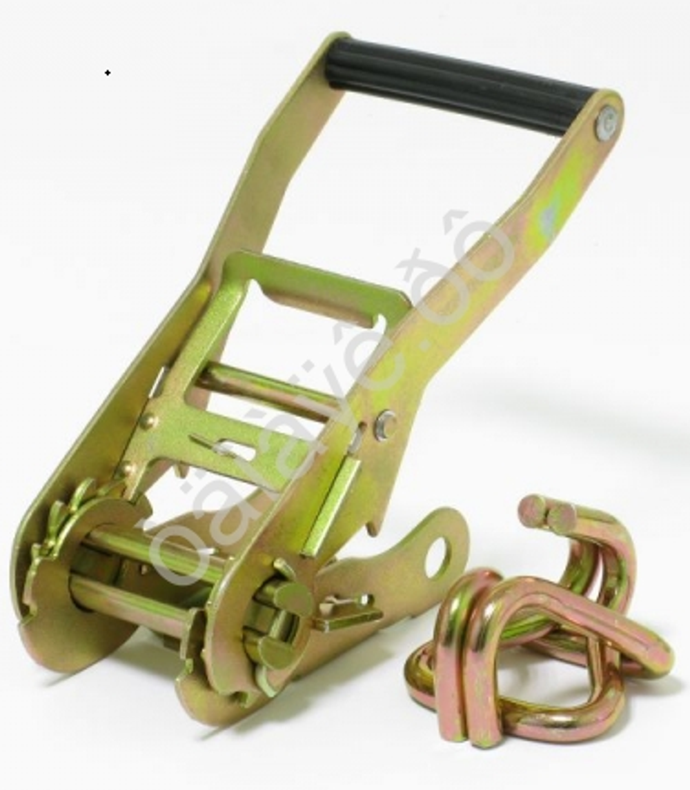 Храповый механизм и 2крюка для ремня стяжки груза 50мм 900гр 375ма