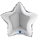 Шар фольгированный Звезда 23 см (Серебряный)