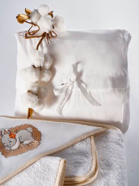 Набор полотенец для новорожденных Claire Batiste Atelier Зайчик на цветке