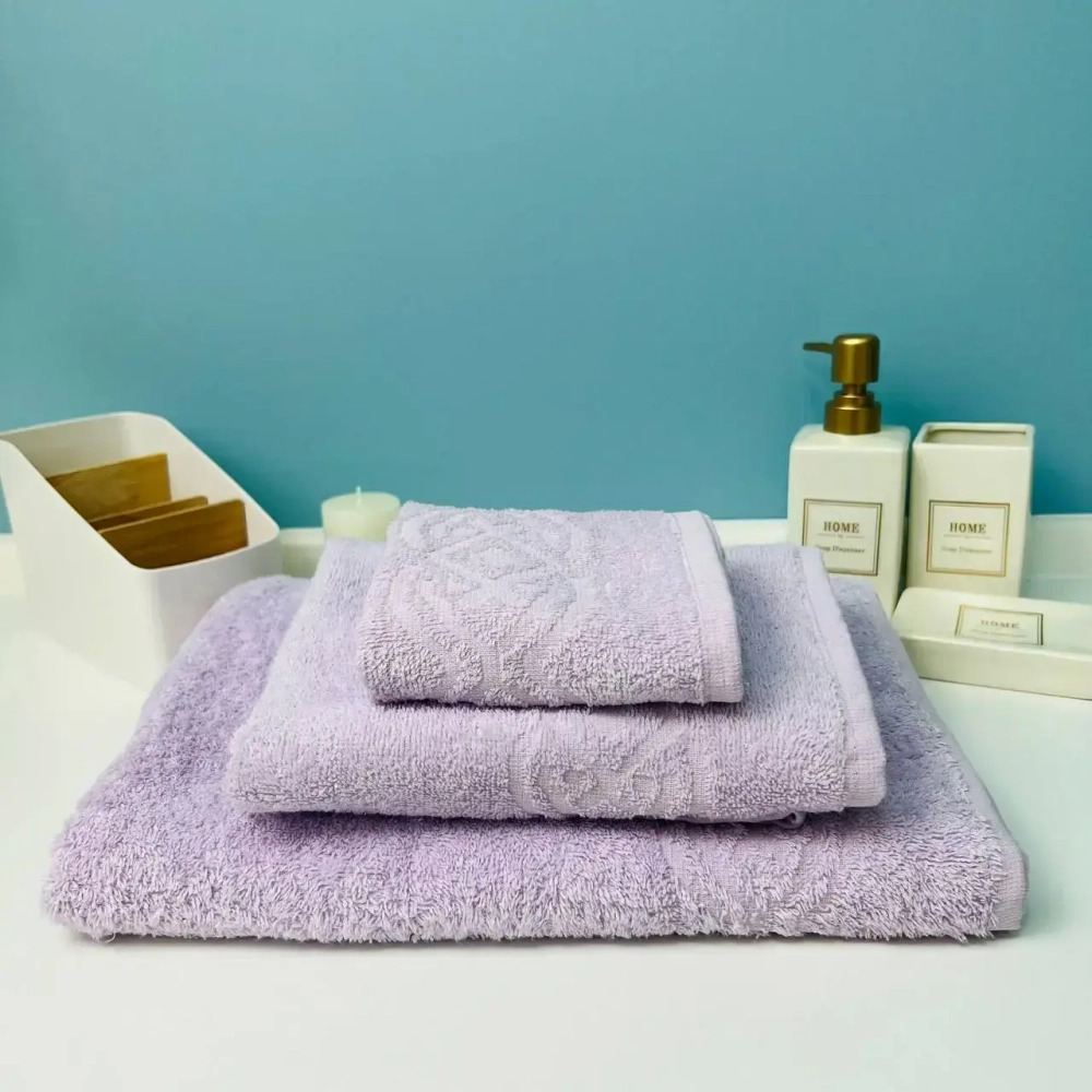 Полотенце махровое 30*50см «Vivien» цвет лавандовый 10300 плотность 400гр/м2