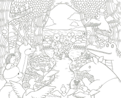 [Vol.7] Polar Bear's Adventure Cruise. Coloring Book