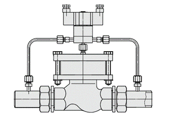 Клапан запорно-регулирующий АГТ-71-100/16 с электромагнитным приводом