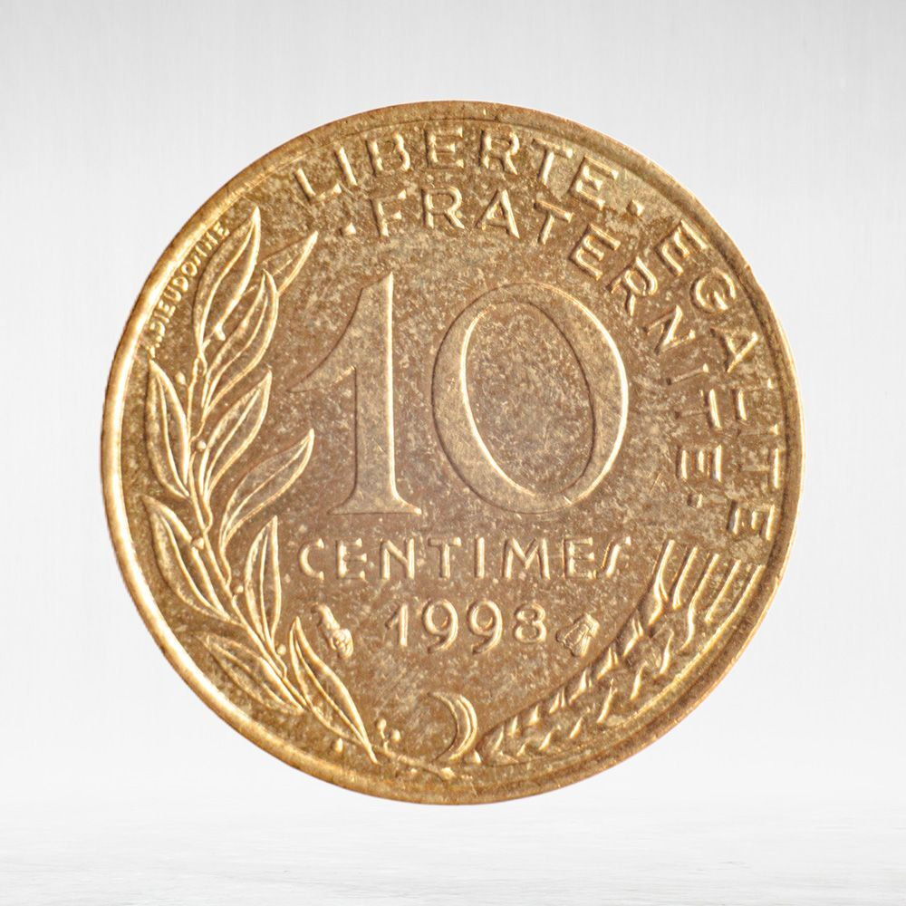 France, 10 Centimes 1998, VF