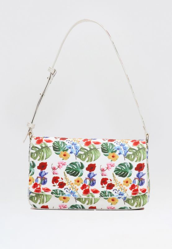 Сумка-кроссбоди из сатина, мультиколор