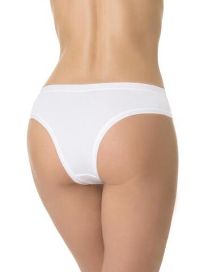 Бамбуковые трусики-бразилиана (Размер: M) (Цвет: бежевый)