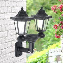 Светильник уличный ЭРА ERASV01-01 садовый настенный на солнечной батарее пластик черный 150 см