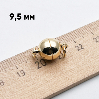 Замок магнитный, цвет золото, размер 16*9,5 мм, цена за 1 шт