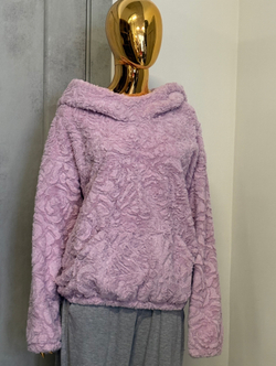 Худи /эко мех / лиловый