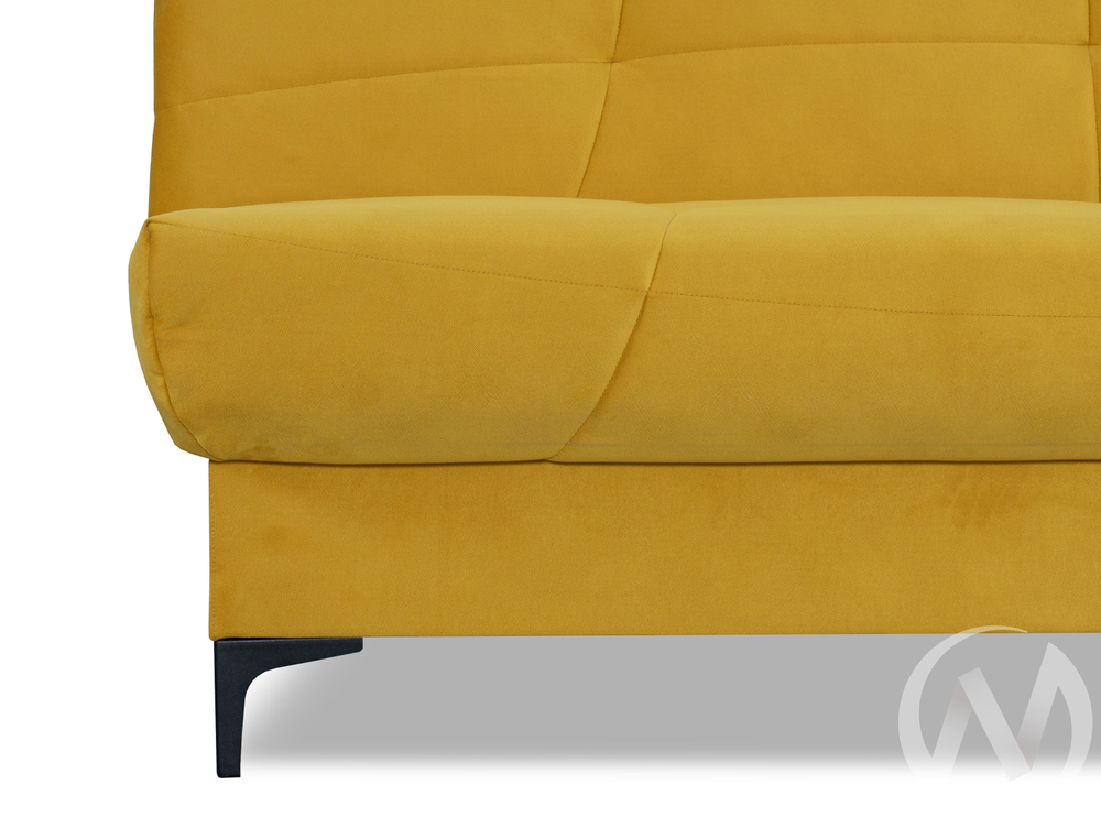 Диван прямой Ривьера (БД) 2022 Карат 101 (горчично-желтый однотон)