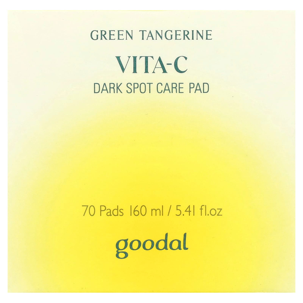 Goodal, Green Tangerine Vita-C - салфетки для ухода за темными пятнами, 70 шт.