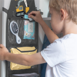 Набор для детского сада: кармашек, коврик, наклейки. Экскаватор