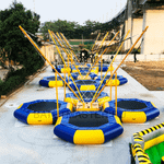 Батут-банджи «Полёт 5», 4-местный, 9×9×6 м