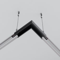 Угол для круглого низкопрофильного шинопровода Maytoni Exility TRAM034CL-R-41B