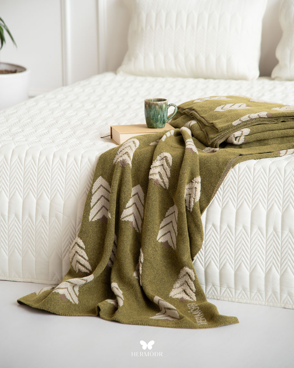 Плед Crimson Sofa Shawl Olive 200 × 250 см 130220336 Иран