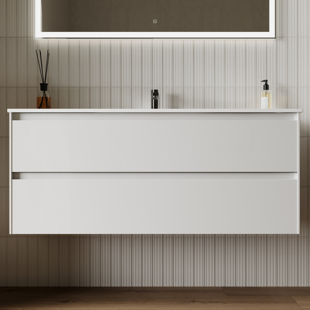 Тумба с раковиной Sancos Cento, 119 см., эмаль белый, CN120-2W
