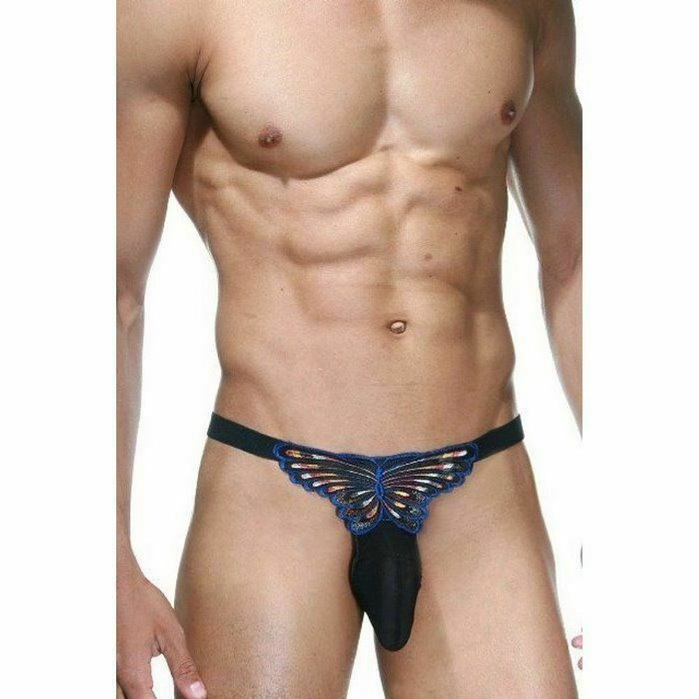 Мужские трусы стринги черные La Blinque LB15259