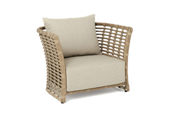 "Валенсия" кресло из искусственного ротанга, цвет соломенный