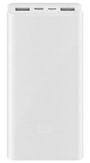 Внешний аккумулятор Xiaomi Mi Power Bank 3 20000 mAh USB Type-C Белый