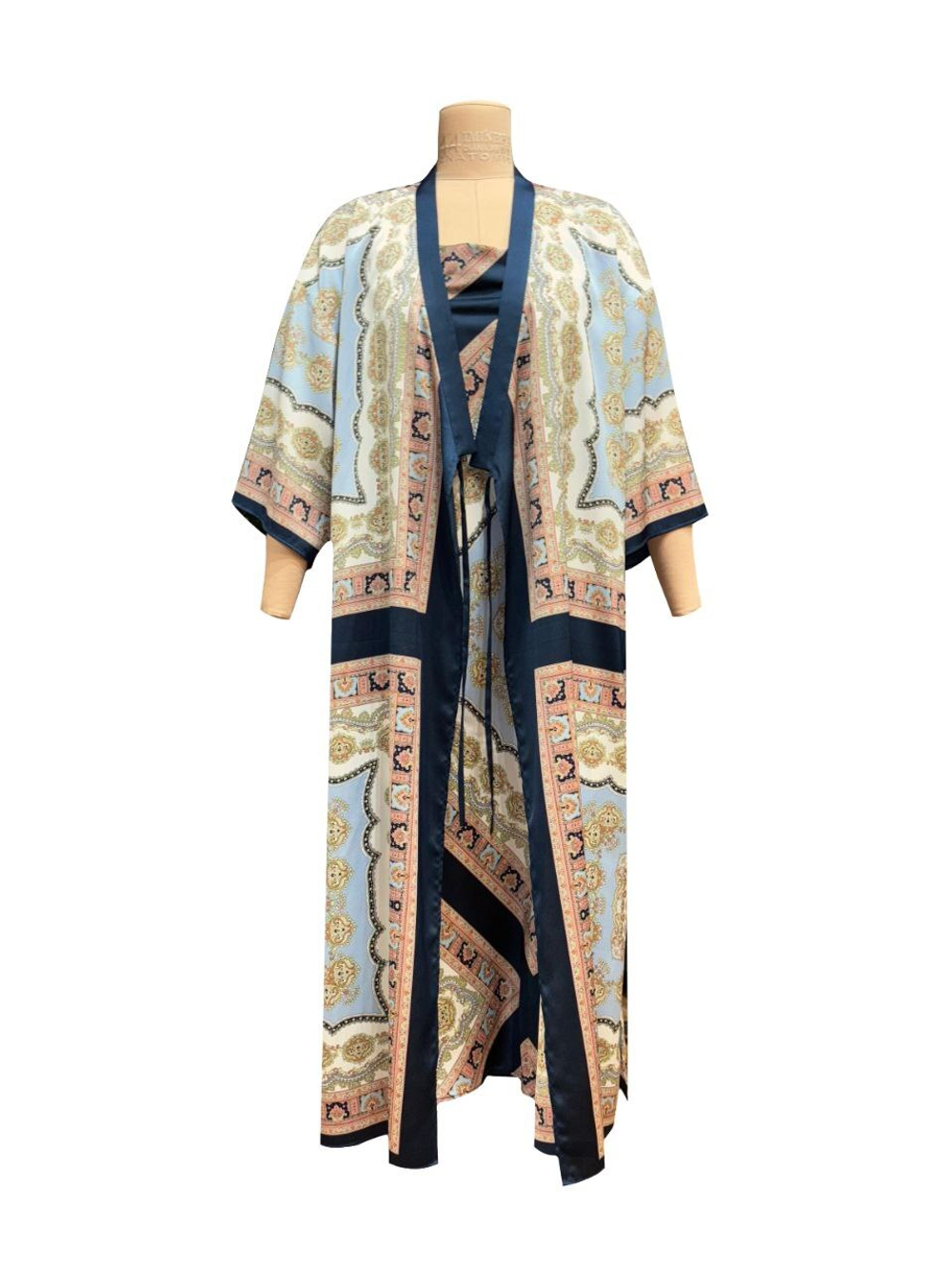 Комплект халат кимоно и комбинация