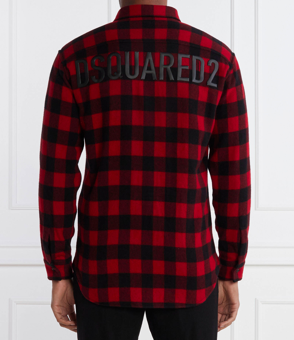 Хлопковая рубашка Dsquared2 - черный(S71DM0655 S78301)