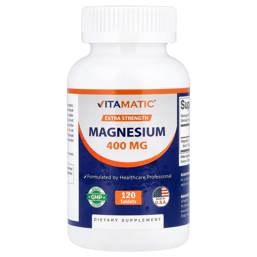 Vitamatic, магний, 400 мг, 120 таблеток
