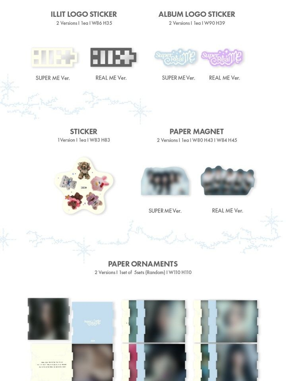 Альбом ILLIT - SUPER REAL ME 1st Mini Album 2 Version SET