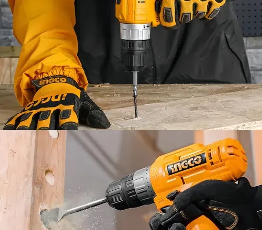 Аккумуляторный шуруповерт INGCO COSLI24011 12 В 20 Нм 15+1 с набором бит