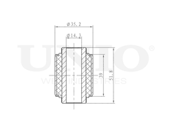 Сайлентблок верхний задней цапфы UNIO RMP-20129