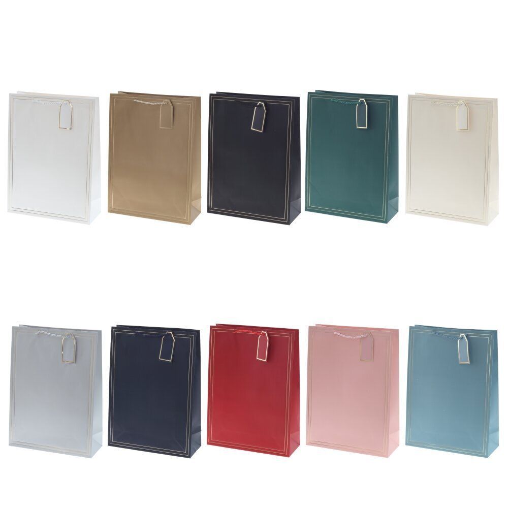 GAEM Пакет подарочный L (бумага 210г/м2, блок 12шт), L31 W12 H42 см, 10в.