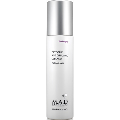 M.A.D. Skincare Очищающий гель с 7% гликолевой кислотой предотвращающий старение кожи 200 мл.| Glycolic Age Diffusing Cleanser