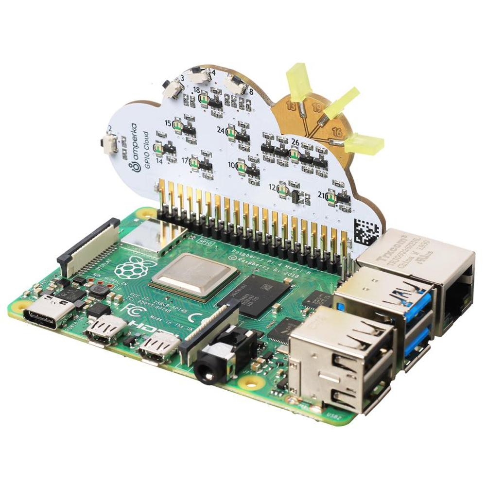 Обучающий набор на Python Амперка «Малина v4» на основе Raspberry Pi 4 B (8 ГБ) Рекомендуемый возраст: 14+