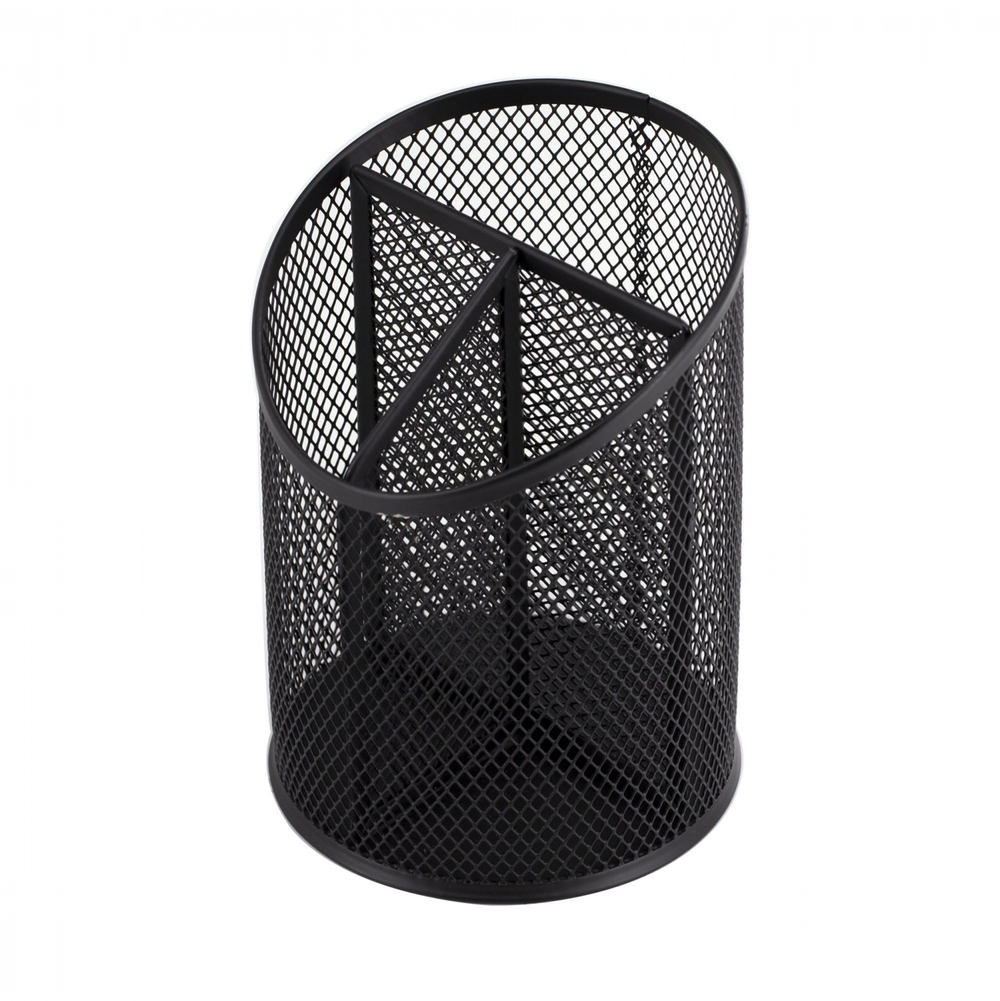 Подставка-органайзер д/канцтоваров, Alingar, металлическая, 10,5 см * 15 * 11 см, 3 отделения, черная