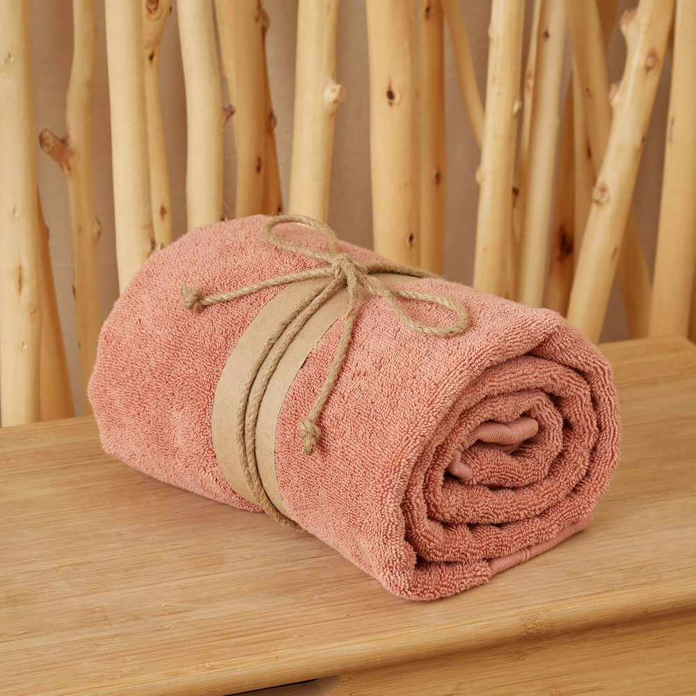 Полотенце 41х76 Onsilk Шанти терракотовое