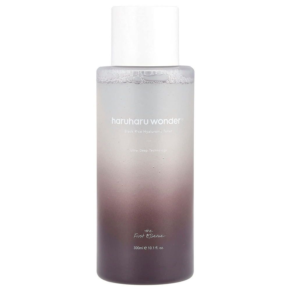 Haruharu, Wonder, гиалуроновый тоник с черным рисом, 300 мл (10,1 жидк. унции)