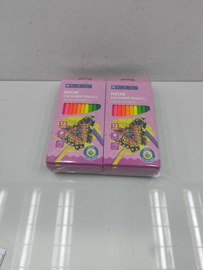 Карандаши цветные NEON 12 цветов круглые