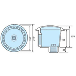 Слив донный антивихревой Hayward WG1054AVE 2" под бетон