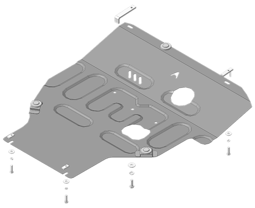 Стандартная Защита Двигателя, КПП. 1,5 мм, Сталь. для Nissan NV200 2010-2016, Nissan Tiida 2006-2014, Nissan Tiida 2015-2018, Nissan Sentra 2014-2018 АвтоСтандарт.51427