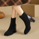 SAFIYA Stretch & Sock Boots Women"s Black/Brown