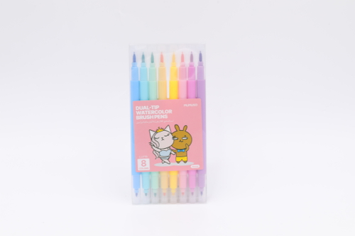 Акварельные ручки-кисти с двумя наконечниками Mumuso