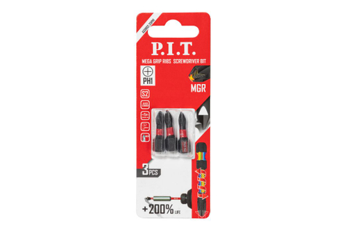(ХОС) Бита ударная магнитная P.I.T. PH1x25 мм (ASDR02-25PH1)