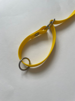 Ринговка груминга из биотана , ширина 15 мм, длина 50 см., зебра