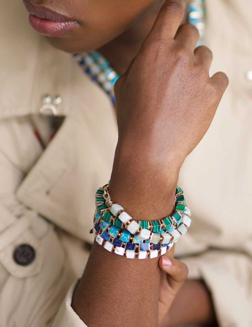 Браслет "КУБ" turquoise