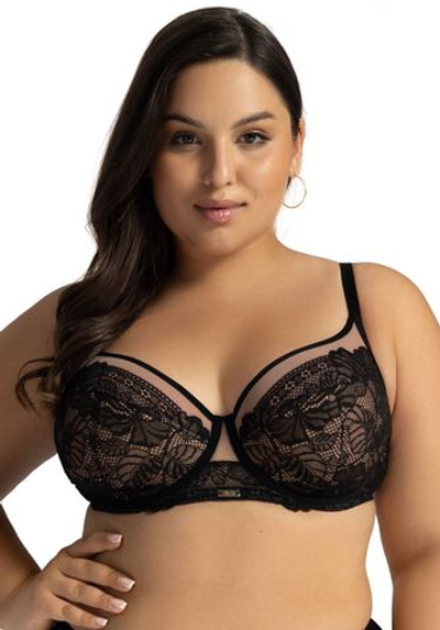 Бюстгальтер Harmony с чашками на тонком поролоне (Размер: 80D) (Цвет: черный)